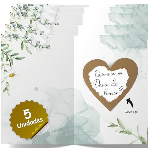 Cheerset Quieres ser mi testigo de boda (Dama de honor 5 un.)