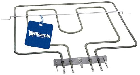 eRicambi, Resistenza Superiore per Forno 900W + 1600W 230V, Compatibile con Electrolux Rex Zanussi AEG, Dimensioni 412x360 (mm) per Modelli: AKPM FID83 FIT80