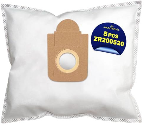 5 Pièces Sac Aspirateur ZR200520 pour Rowenta Sacs Aspirateur En Microfibre - Garantie de 10 Ans - MONTERAL
