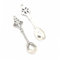 SHINEOFI Pcs Functional Spoon Shape Alloy Pendants Diy Accessories Vintage Spoon Charm Necklace Charms Earring Bracelet Keyring Antique Brass
