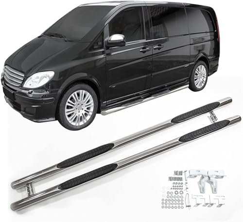 dmSJEr 2-teiliger Satz Auto-Seitenschweller für Mercedes Benz Vito Viano W639 Swb 2005-2013,Autopedale, Seitenschweller und Seitenleisten, kompatibel mit externem Zubehör