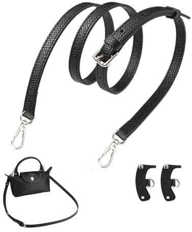 JNTMIKUN Schultergurt für Longchamp,Schulterriemen aus Leder für Taschen Damen,Verstellbarer Taschengurte für Longchamp Mini Bag Straps