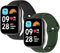 WD&CD 2 Pezzi Cinturino Compatibile per Xiaomi Redmi Watch 3 Active Nero+Verde, Braccialetto di Ricambio Silicone Sportivo Cinturino