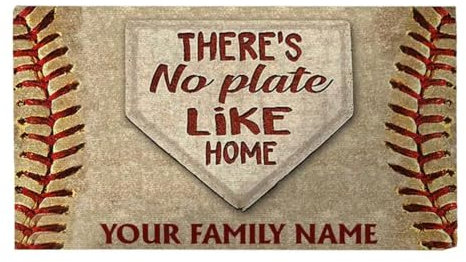 Fmoutyy Fußmatte für den Außenbereich, verdickte Baseball-Fußmatte, rutschfeste Haustürmatte, Bodenteppich, Decken, Heimdekoration für Zuhause