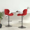 Barhocker 2 STK. Weinrot Samt,334917