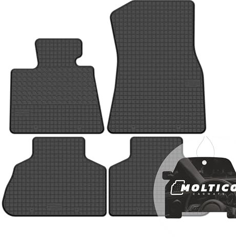moto-MOLTICO Gummimatten Auto, 4-teiliges Set, Allwetter Gummi Fußmatten, Antirutsch & Wasserfest Autoteppiche - passend für BMW X5 G05 ab 2018