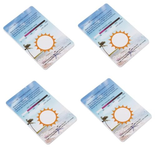 BUGUUYO 24stücke Uv-testkarten Für Reptilbehälter Sensible Farbänderung Zur Uv-identifizierung Für Outdoor-aktivitäten