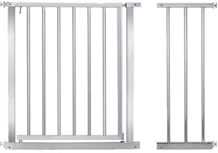 GOCHUSX Sicherheits-Kindertor Für Treppen, Verstellbares Treppengeländer Mit Schwingtür, Druckmontiertes, Leicht Zu Begehendes Schutzgitter Für Haustüren((106-110) x70cm)