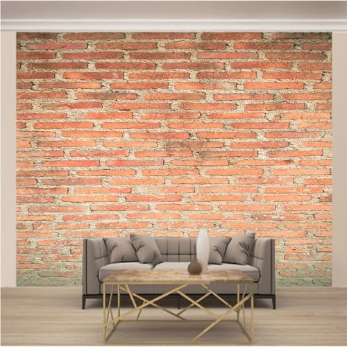 WYXWZ Papier Peint Panoramique Trompe l'oeil 3d Chambre Adulte Enfants Art Papier Peint Intissé Mural Moderne Toison Salon Chambre à Coucherr Salle L 200cm x 140cm (Largeur x Hauteur) Mur de Briques