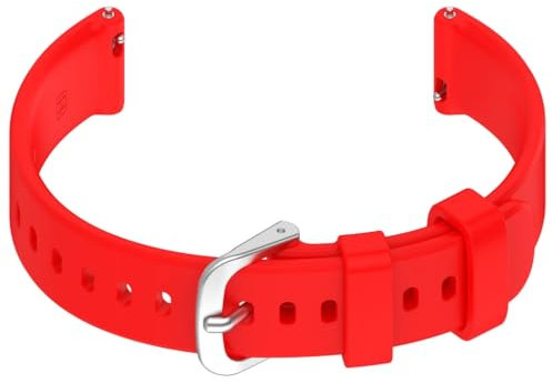 JSGHGDF Cinturino di ricambio per orologio, 14 mm, in silicone, flessibile, a sgancio rapido, resistente al sudore, per 2 cinturini da polso