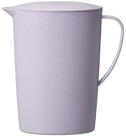 GastroMax Saftkrug mit Deckel 2 L BIO | Lavendel | Picknick, Camping, Grillen, für drinnen und draußen | Kühlschranktür Krug | Lebensmittelsicher und BPA-frei | Spülmaschinenfest | L22 x W11 x H24 cm