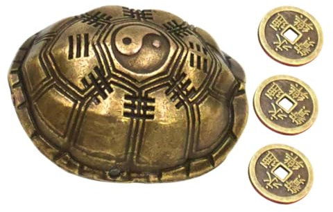 GETAJGHSD Lot Divination Chinoises Forme De Carapace De Tortue pour Décoration De Maison Bureau