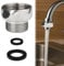 Chrome Shower Hose Connector,G3/4 Female to G1/2 Male,Shower Hose Reducer Adaptor Connection for Shower Hose and Tap Connections