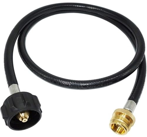Tube de propane métallique flexible pour barbecue à gaz WEBERQ, appareils de chauffage Buddy, adaptateur pour réservoir, ce qui le rend parfait pour le camping, l'événement de cuisine en plein air et