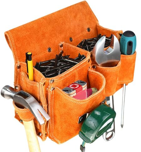 Werkzeugtasche für Elektriker, Werkzeugtasche für Elektriker, Organizer aus Leder, große Kapazität, multifunktionales Taschen-Set, Tragetasche