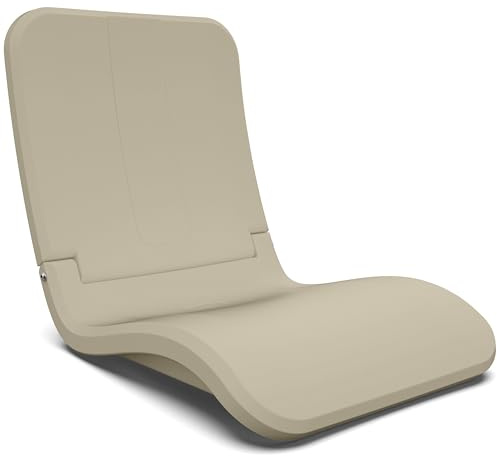 Coast Modern Chaise de Piscine Portable – Chaise Pliante pour Adulte pour Piscine, Plage, hayon et Stade – Plastique Durable avec Support Dorsal – Sable
