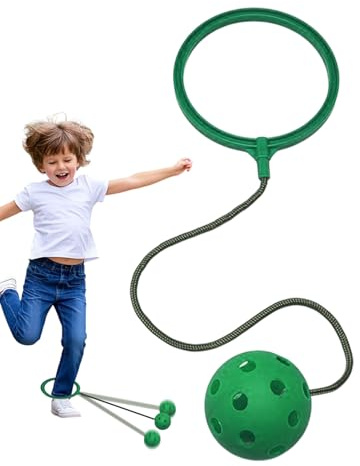 Sprung Ring Skip Toy - Swing Drehball, Outdoor -Fitnessspiel | Einbeinkoordinationspraxis Spielplatz -Ausrüstung, Farbenfrohe Kindergärten -Überspringaktivitäten Mit Lustigen Aktiven Sporttraining, Sk