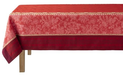 LE JACQUARD FRANÇAIS Tischdecke Gipsy Rubis 120x120 cm Baumwolle