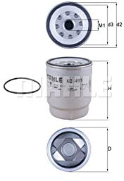 ORIGINAL MAHLE KNECHT KRAFTSTOFFFILTER KC 491D