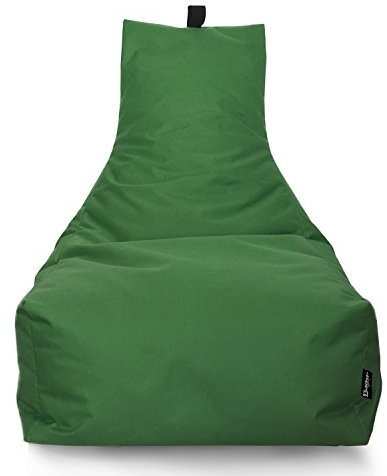 Lounge Sitzsack Liege Beanbag 32 Farben wählbar 90cm(Ø) Rückenlehne Bodenkissen Indoor Outdoor Sitzsäcke Gaming Kinder Bean Bag Erwachsene Riesensitzsack gefüllter Sessel(Apfelgrün)