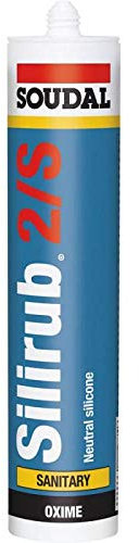 Silirub 2S - Mastic silicone neutre - Soudal - Cartouche de 290 ml RAL 9001 - Blanc crème