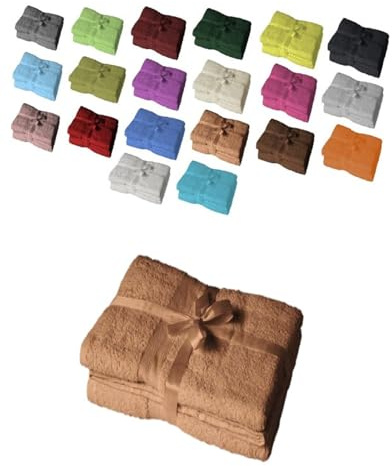 EXKLUSIV HEIMTEXTIL Badetuch 2er Set 100 x 150 cm Sand