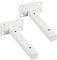 Sayayo Floating Shelf Bracket, Invisible Hidden Heavy Duty Shelf Support for Concealed Wood Shelves Wall Mounted, Metal Frosted White Finish, 2 pcs, EJT150W-2P
