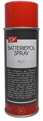 SDV Chemie Batteriepolspray rot 1x 400ml Batteriepol Schutz Fett Spray Batterie-Pol-Fett Kontaktfett