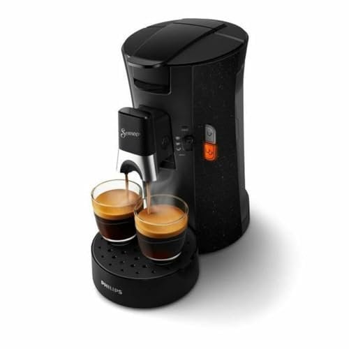 Philips Senseo Select Eco, Machine à Café à Dosettes, Intensity Plus, Crema Plus, Fonction Memo - Noir (CSA240/21)
