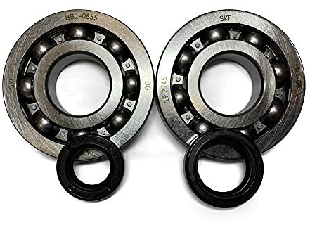 Kurbelwellenlager Set mit SKF C4 Kugellagern und Simmerringen Hi-Quality Metallkäfig Peugeot Speedfight