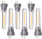 DGE 6Pack S14 LED Light Bulb Plug in, 1W S14 Spare LED Light Bulbs, Replacement Plastic LED Bulbs for Outdoor String Lights, 2700K Warm White…