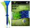 ToVii 8,9 cm große Golf-Tees aus Kunststoff, hervorragende Haltbarkeit und Stabilität, Golf-Kunststoff-Tees, reduzierte Reibung und seitlicher Dreh, Grün/Blau, 40 Stück