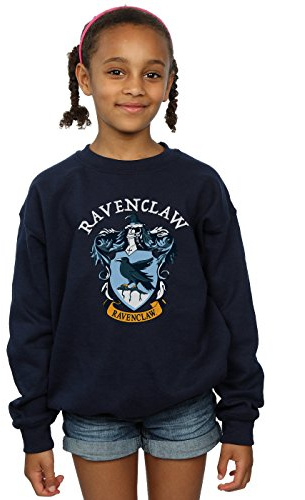 Harry Potter Girls Ravenclaw Crest Sweatshirt Navy Blue 3-4 Years