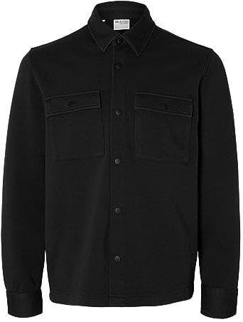 SELECTED HOMME Herren Slhjackie W Noos Sweat Jacket Jacke, Schwarz, M EU