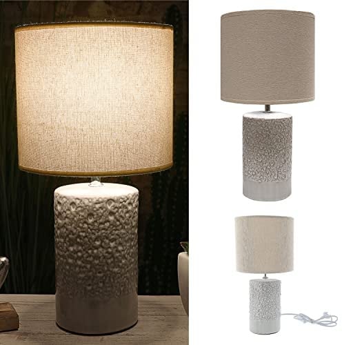Cepewa Tischleuchte mit Touchfunktion | Nachttischlampe aufladbar mit USB Kabel | Helligkeit regulierbar | Farbwechsel | warmweiß | inkl. Ladekabel (1 x Tischleuchte Roma)