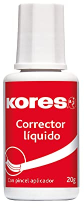 Kores | Corrector Líquido Pincel | 20g | Acabado Suave y Duradero