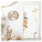 DEKO KINDERZIMMER DK1004-7 Sticker mural pour porte de chambre d'enfant Motif animaux de la forêt