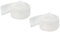 PATIKIL 25inch Length Silicone Stove Gap Cover Gap Filler Between Stove and Counter for Washer and Dryer Space, Oven, Kitchen Appliances, White Pack of 2