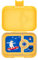 Anton & Sophie YUMBOX Panino Brotdose - 4 einzelne Fächer - MIT NAMEN PERSONALISIERBAR - Brotbox für Schule und Kindergarten - auslaufsicher (Yoyo Yellow (ohne Namen))
