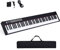 Maxmass 88-Key Electronic Keyboard, Portable Digital Piano with Bluetooth Function, MIDI Interface, Sustain Pedal & Carrying Bag, Musical Instrument Piano for Kids, Adults (Upgraded Black)