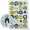 Zahlensticker Adventskalender, 24 Stück: Zahlen Kalender 1 bis 24, Sticker Tiere, Aufkleber Weihnachten, Zahlenaufkleber Kinder, Adventskalenderzahlen zum Aufkleben, Etiketten Ziffern Bunt, Ø 4 cm