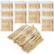 BetterJonny Lot de 1 000 fourchettes jetables en bambou à deux dents avec extrémité émoussée pour cocktail, dégustation de fruits pour fête, banquet, buffet et vie quotidienne