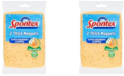 Spontex Hygienic Thick Moppets (Pack of 4)