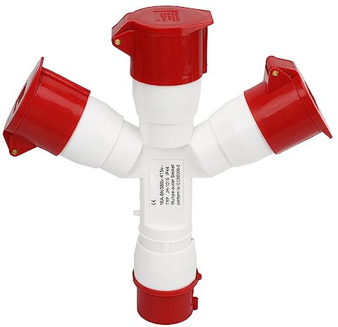 LUCKDANO Connecteur de Prise Industriel Prise Industrielle à 5 Broches Prise Multiple 380-415 V 3 Phases 16 A Connecteur D'aviation étanche à Coque PA66 pour L'Industrie Agricole