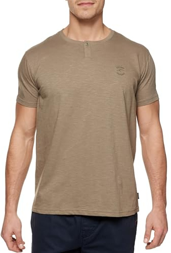 Indicode Herren INAnsel T-Shirt Sommershirt aus 100% Baumwolle mit Rundhals | Klassisches Basic Shirt für Büro und Freizeit mit angenehmem Tragegefühl, Herrenshirt, Basic Shirt, Freizeitshirt für Männer