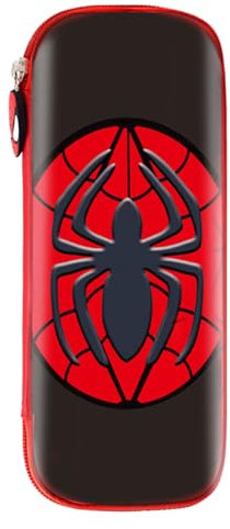 Miotlsy Cartoon Federtasche 23cm Cartoon Spider Kreatives Federmäppchen Junge Jugend Cartoon Filmthema Federtasche Eva Hartschalen Federmäppchen Aufbewahrung Schreibwaren Kleine Kosmetiktasche Kinder