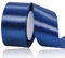 Geschenkband Dunkelblau 50 mm Breit,23 Meter Satinbänder Marineblau Stoff Schleifenband Kunsthandwerk,Hochzeitsdekoration, Weihnachten, Haarbögen, Blumensträuße, Geburtstag und Geschenkverpackung