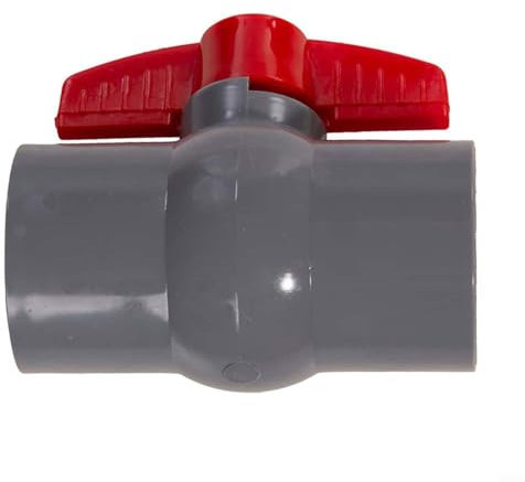 EpheyFIF PVC-Armaturen für Aquarium, Aquarium, Teich, Schweißanschlüsse, einfacher Kugelhahn (50 mm)