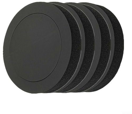 URPIZY Lot de 4 haut-parleurs universels en mousse de 16,5 cm, anneaux insonorisants universels pour haut-parleur de voiture, anneau d'isolation de haut-parleur, tampon en coton