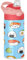 Kutsu Kawaii Sushi Bouteille d'eau de 355 ml avec couvercle à paille, gourde d'eau en acier inoxydable sans BPA, double paroi isotherme sous vide et étanche